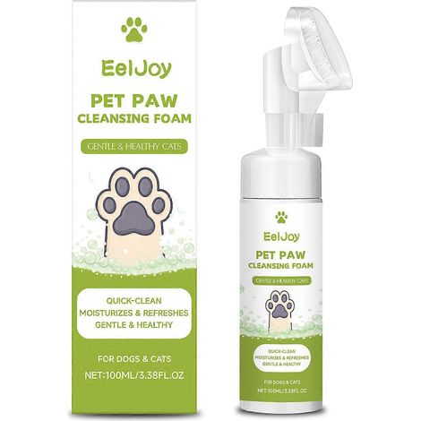 Gobelet nettoyeur de pattes pour chien avec poils doux. Portable pour le soin des pattes en déplacement. Avant de rentrer à l'intérieur. (1/4)