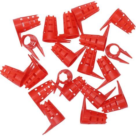20pcs Queen Bee Cages Small Plastic Protective Protector Cells Cover for Beekeeping Equipment (1/5)