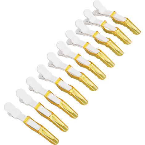10 pinces à cheveux antidérapantes incassables, clips de coiffure de séparation pour salon, lot de 10, résistantes à la déformation (1/5)