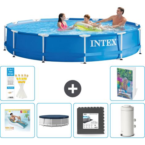 Frame Pool Rund - 366x76 cm - 7-teilig S11