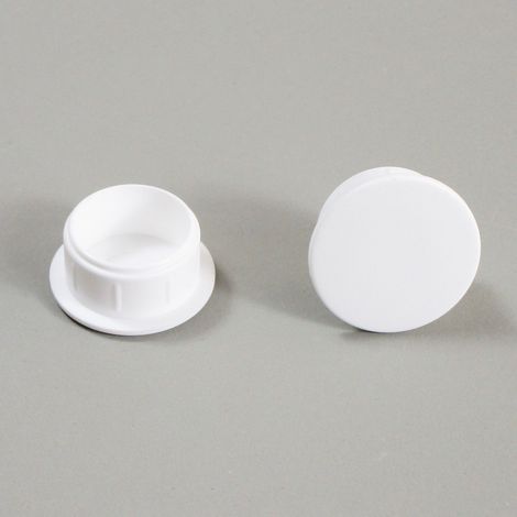 Ajile - Bouchon Obturateur en Plastique Diamètre 17 mm Coloris BLANC