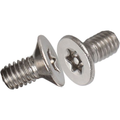 Vis à métaux à tête fraisée Torx M4 inox SS304, lot de 50 pièces, boulonnerie filetée(M4×8mm)