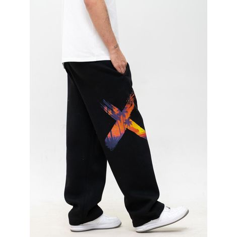 Pantalones deportivos anchos y holgados Point X Vice XL para hombre, color negro. (1/4)