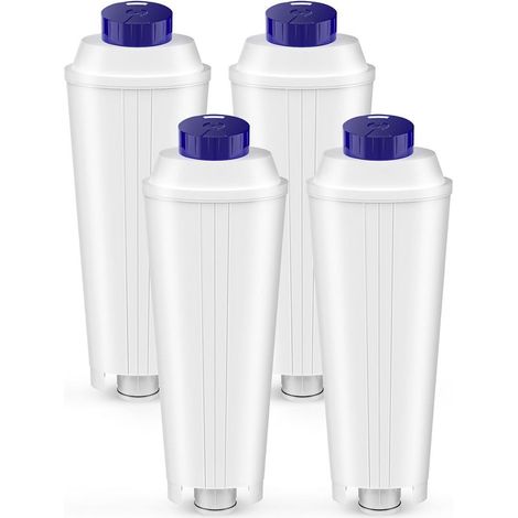 4 Pcs DLSC002 Filtres pour Delonghi Magnifica s,Dinamica,ECAM,ESAM,ETAM,Primadonna,BCO,EC Serie Machine à café, Cartouches de Filtre à eau pour Delonghi, pour Adoucir l'eau et Réduire le Calcaire (1/5)