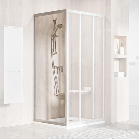 Ravak Supernova - Paroi de douche APSS-75, 72-76 cm, verre satiné/clair 94030UR2Z1 (1/4)