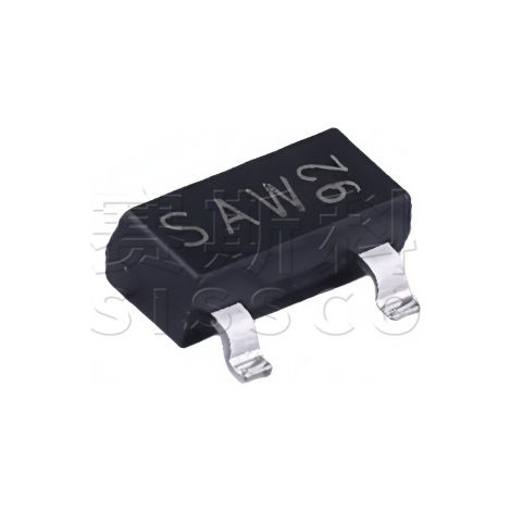 Ansys original BSS123,215, SAW SOT23 100V/150mA SMD MOSFET screen printed, electronic component chip, 5 pieces per pack.