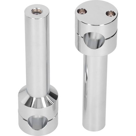 Universelle, verstellbare runde Lenkerhalterung für 22-mm-Motorradlenker, verchromter Adapter-Riser (1/5)