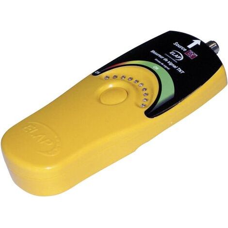 Testeur de signal TNT – Mesureur lumineux VHF/UHF/FM – Affichage 9 LEDs – Réglage gain amplificateur – Fréquence 47 à 862 MHz – Elap