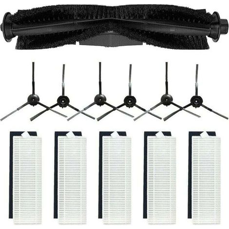 12-piece Replacement Accessory Set for Proscenic M7 Pro, Uoni V980 Plus, and Kyvol Cybovac S31 Robot Vacuum Cleaners, 1 Brush (1/4)