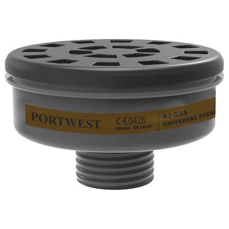 Filtro anti-gases contaminantes A2, con rosca universal P906