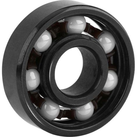 608 Mini cuscinetto a sfere ibrido in ceramica e acciaio con sfere per giocattolo da dito 8x22x7mm-Crezuo