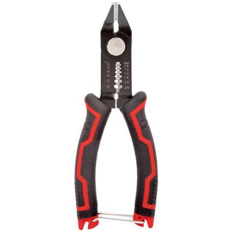 6.5 Inch Multi-Purpose Wire Strippers, Cable Cutters and Crimping Pliers for Electrician Repair Tools with Ergonomic Handles (1/4)
