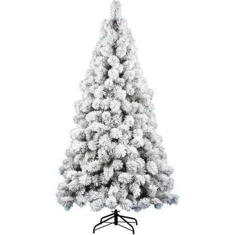 Amicasa SAINTMORITZ Albero di Natale 210 cm 468 rami Verde Innevato