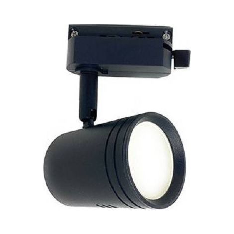 Trade Shop - Porta Faretto Gu10 Per Binario Faro Proiettore Per Soffitto Orientabile P26-gu10 -      Negro (1/2)