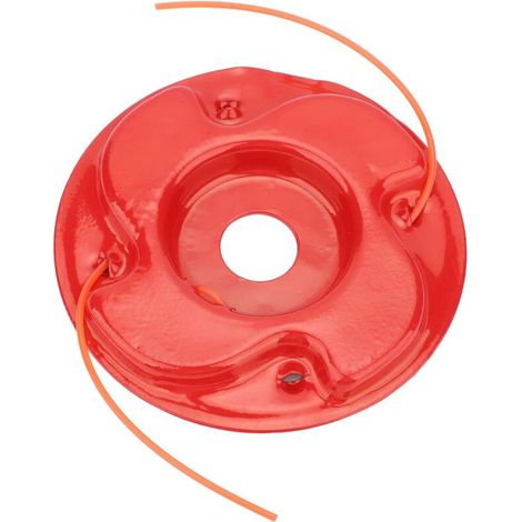 Tête de Débroussailleuse, Remplacement de Tête de Coupe-bordures en Métal pour Débroussailleuse de Tondeuse à Gazon, Rouge(Modèle 1) (1/5)