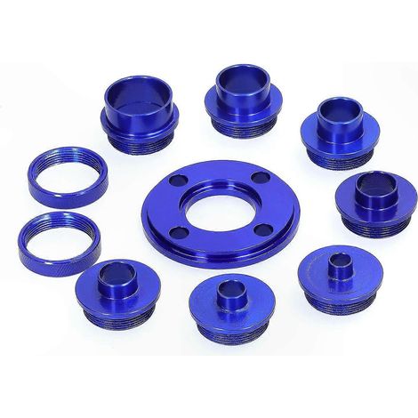 10 douilles de guidage pour gabarit de défonceuse, douilles gravées en alliage d'aluminium, adaptées aux accessoires d'outils de travail du bois. (1/5)