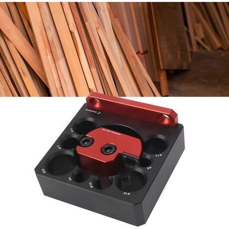 Fresadora y torno para madera ajustable de 8 orificios, fabricada en aleación de aluminio  Juego de accesorios de bricolaje de 6 piezas  Material de alta calidad y resistente a la corrosión (1/5)