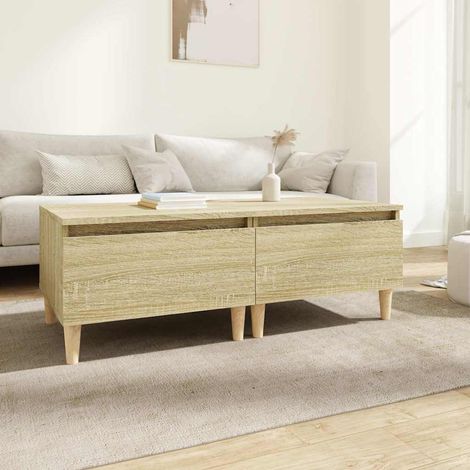 vidaXL Side Tables 2 pcs Sonoma Oak 50x46x35 cm Engineered Wood (1/5)
