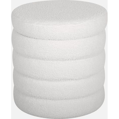Pouf contenitore in bouclé (1/5)