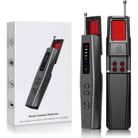 Détecteur de Caméras Cachées 6-en-1 Professionnel – Détecteur Avancé de Micros Espions, Caméras et Traceurs GPS, 6 Modes de Détection, Batterie Lithium Rechargeable, Usage Voyage, Hôtel
