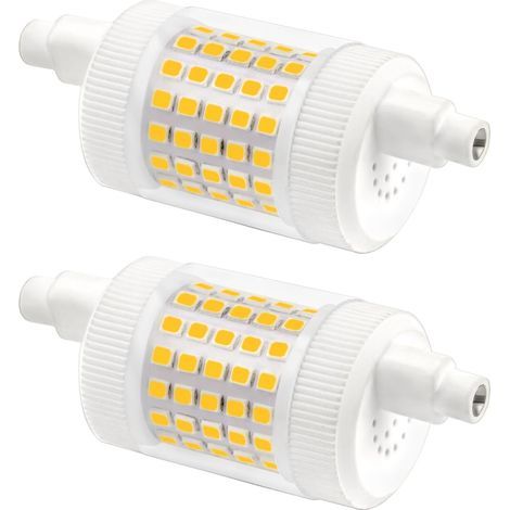 R7S 78 mm dimmbar, 15 W, Neutralweiß 4000 K, 1500 lm, entspricht Bleistifthalogen. R7S 78 mm, 120 W–150 W, AC 230 V, R7S 78 mm LED, dimmbar, Keramik für Decken-/Stehleuchte, 2 Stück (1/5)