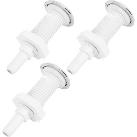 Lot de 3 injecteurs à air PVC 30mm droits pour bain spa, jets de bulles remplacement balnéo piscine (1/5)