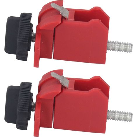 Ensemble de 2 dispositifs de verrouillage de disjoncteur, mini-verrouillage compact en ABS résistant aux hautes températures pour le verrouillage électrique (1/5)