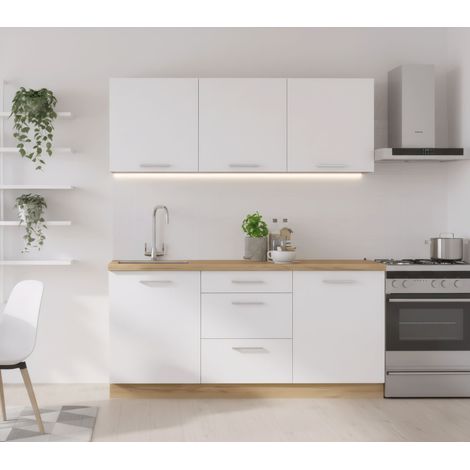 Naturel Set di mobili da cucina Billy 1,80m da assemblare (KSETBILLY)