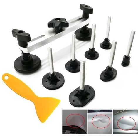 Kit para reparar abolladuras de automóviles，Herramientas para quitar abolladuras，Extractor de abolladuras，Reparación de abolladuras de coches (1/5)