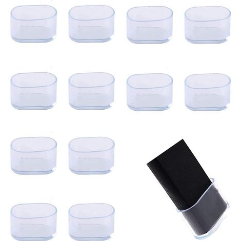 12 pièces Anti-Rayures-Tampon Chaise Protection, Protection Pied de Chaise, Pieds Protecteur Caoutchouc Chaise, pour Toutes Sortes de Pieds de Meubles, Pieds de Meubles en métal (1/4)