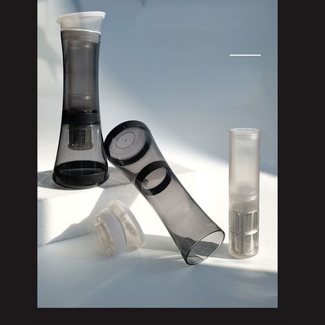 Cafetière à infusion à froid 1000 ml, bouilloire à eau froide résistante à la chaleur, théière à partager pour tisanes et fruits, infuseur à thé portable (1/5)