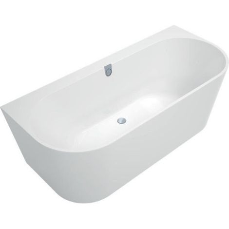 V&B Rückwandbadewanne OBERON 2.0 m Schü Colour on Demand 180x80 Sto white