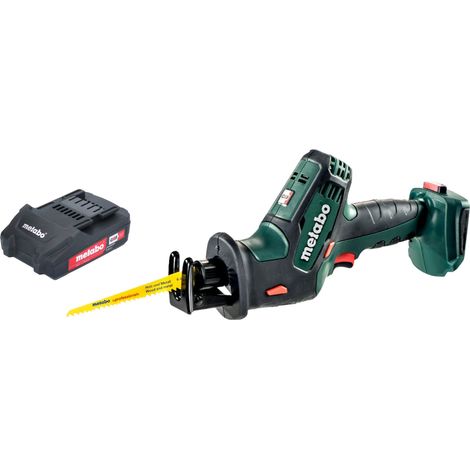 Metabo SSE 18 LTX Sierra de sable compacta sin cable 18 V 13 mm + 1x batería recargable 2,0 Ah - sin cargador