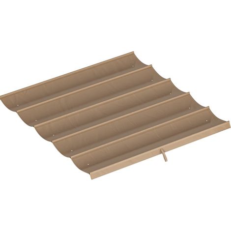 CHICFURN Lona de recambio para pérgola 3 x 3 m 250 x 255 cm poliéster marrón (1/5)