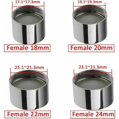 Aérateur de robinet de rechange femelle pour robinet d'évier de cuisine ou de salle de bain (NPT femelle 20 mm) (1/3)