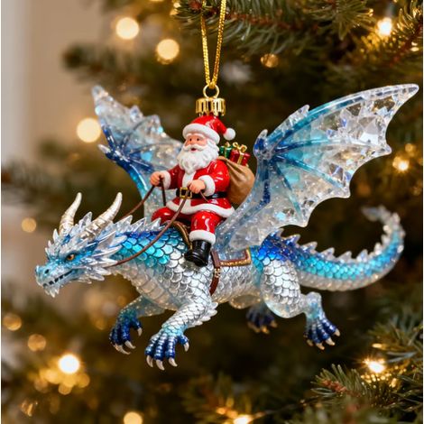 New Santa Claus and Dragon Knight Ornament Series - C - 990.3cm