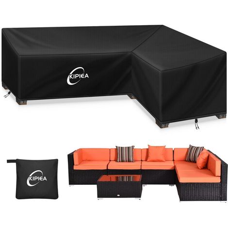 Housse de salon d'angle imperméable 420D, résistante au vent et aux UV (1/5)