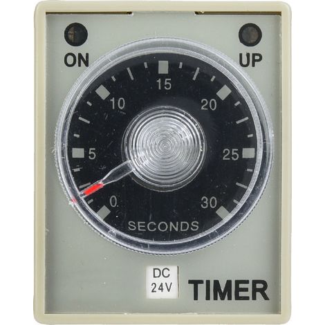 Relais temporisé 30S, minuterie à 8 broches, Rail Din de 35mm pour système d'automatisation industrielle, DC24V (1/5)