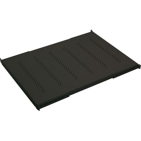 Triton Étagère technique noire 1U acier robuste