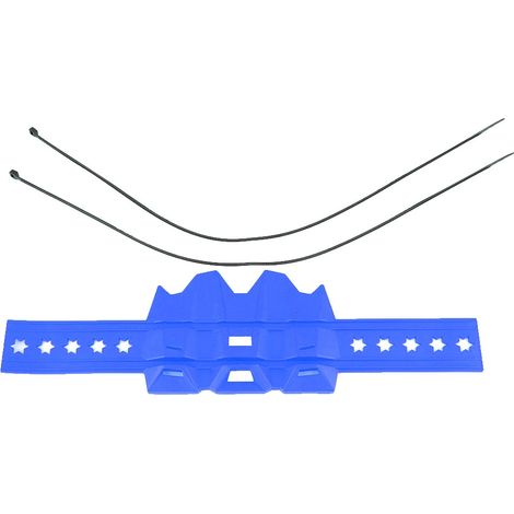Protège-pot d'échappement universel pour moto, garde anti-chaleur bleu, couvre-tuyau de protection (1/5)