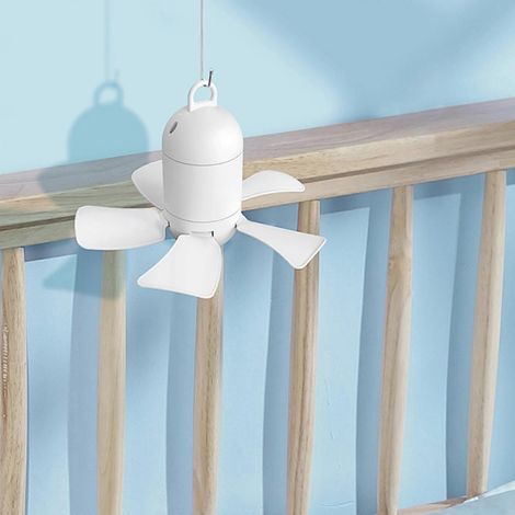Ventilateur suspendu USB de 22 cm avec interrupteur, idéal pour l'été. (1/4)