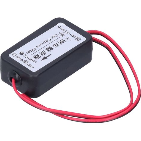 Redresseur de caméra de recul 12V, relais d'alimentation, condensateur, filtre anti-parasites pour rétroviseur (1/5)