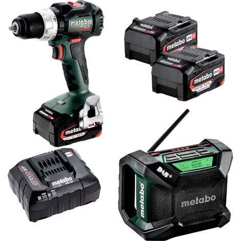 METABO Pack 2 outils Perceuse + Radio 18V 2x5Ah - PACK2OUT18V3 (1/5)