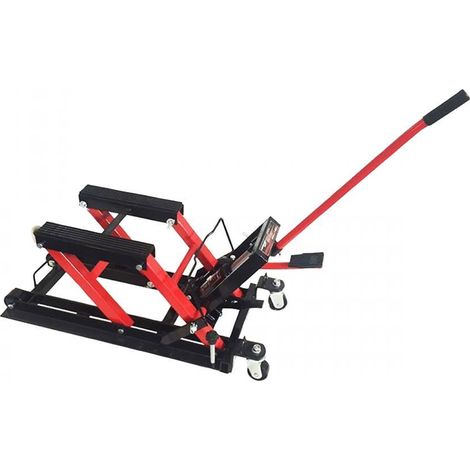 Lève moto cric hydraulique pour moto Charge 680kg hauteur maxi (1/3)