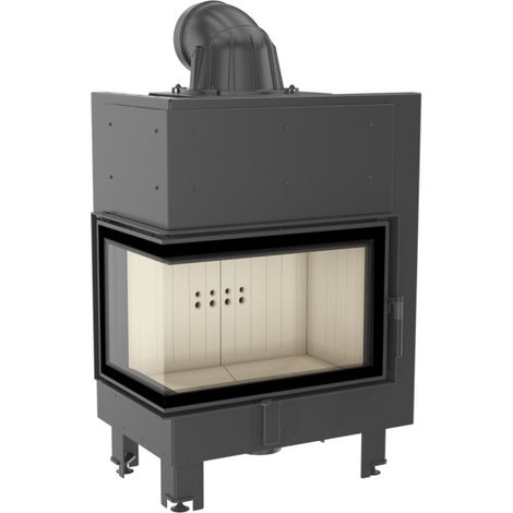 Inserto para chimenea MBM 10 BS cristal en el lado izquierdo