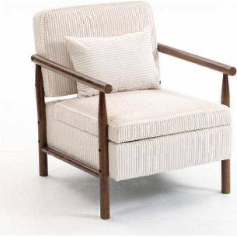 Fauteuil en velours 83 x 66 x 73 cm structure en bois