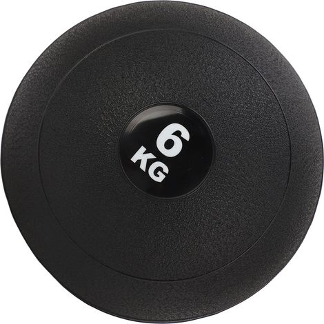 Gewichteter PVC-Ball, Sandball, Reifenball, Gymnastikball zum Werfen, Prellen und Schlagen, schwarz, 6 kg, 24,5 cm (1/4)