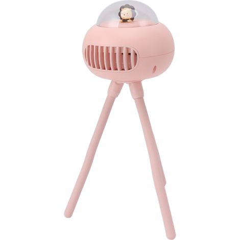 Ventilateur portable pour poussette, petit ventilateur à piles, 4 vitesses, flexible, en forme de pieuvre, sans pales, idéal pour le camping et les voyages. (1/5)