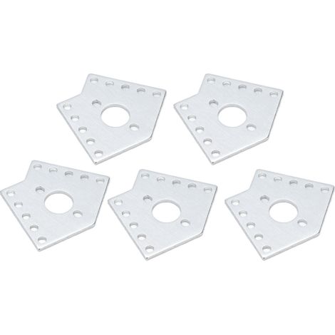 Plaques de fixation perforées en alliage d'aluminium (lot de 5) pour robots et équipements d'ingénierie pièces fixes de connexion 3108-0002-0002 (1/5)