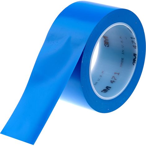 Ruban de marquage Bleu 3M Scotch 471, 50mm x 33m x 0.14mm ( Prix pour 1 )